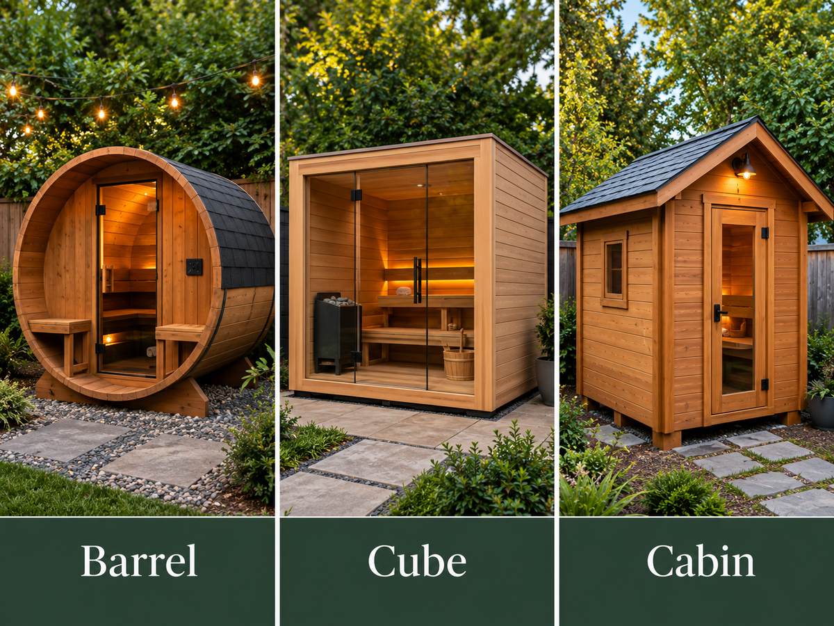 Barrel vs. Cube vs. Cabin Sauna: Which Is Right for You?