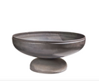 Ohio Flame Patriot fire pit in natural steel finish on a white background