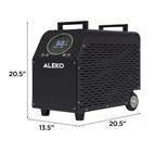 ALEKO 1 HP cold plunge chiller and heater with 20.5-inch height, 20.5-inch length and 13.5-inch width